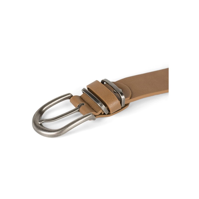 styleBREAKER 03010123 Unisex Belt Plain Colours with Metal on the
