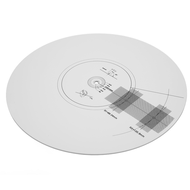 Turntable Cartridge Alignment Protractor Mat Prevent Slip Static Shockproof Phonograph