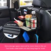 Sylvil Foldable Car Food Tray Holder, Multi Functional Portable Car