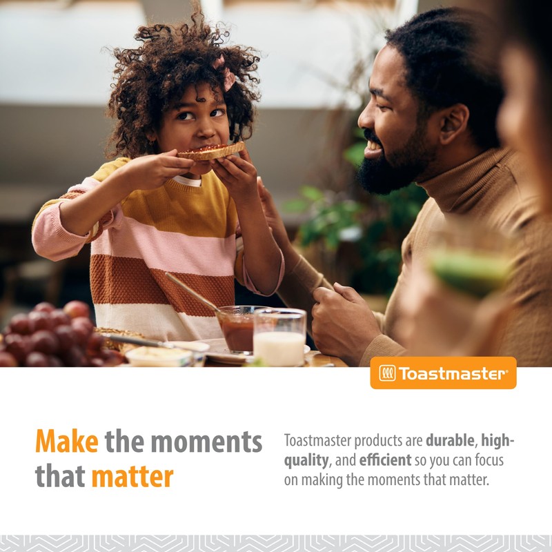 Toastmaster 2-Slice Cool Touch Toaster, black with stainless accent