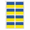 Generisch Set of 8 Ukraine Flag Stickers | Car Sticker
