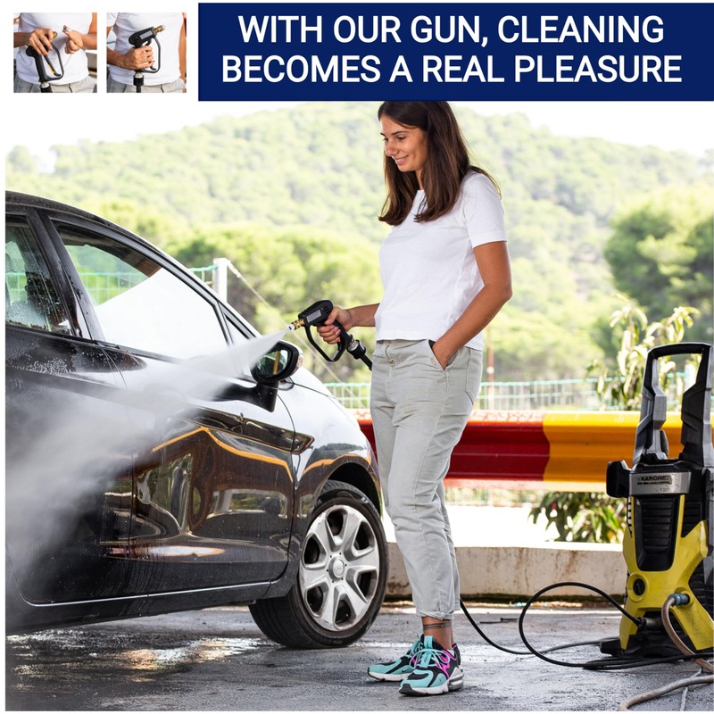 4000 PSI High Pressure Jet Washer Gun with 6 Nozzle