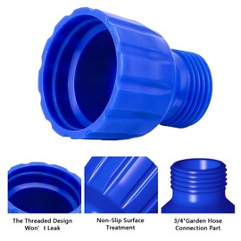 Antifreeze Bottle to Hose No Spill Adapter, Rv Winterizing Adapter, Antifreeze Hose Adapter, for RV, Camper, Marine, Leakproof Connection to 3/4" Garden Hose and Antifreeze Bottle (2PCS)