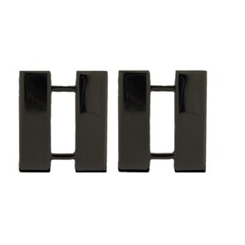 United States Army Captain Black Insignia of Rank 1" Lapel Pins (Set of Two)