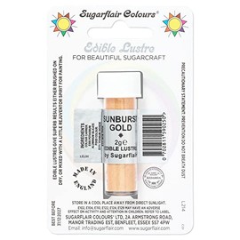 SUNBURST GOLD - Sugarflair Essbar Lebensmittelfarbe Puder Für Kuchen Dekorieren