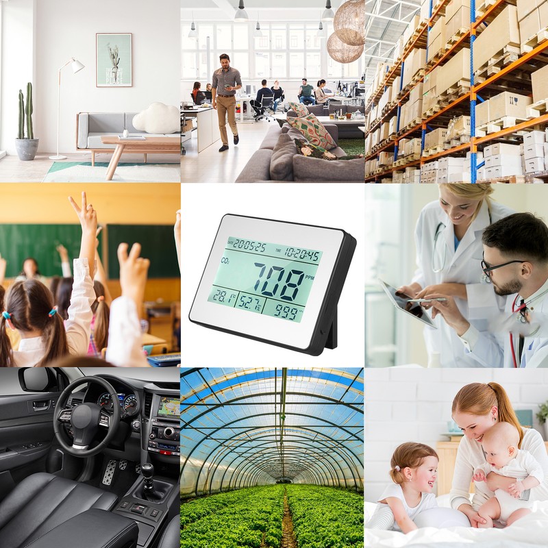 Carbon Dioxide Detector Air Quality Monitor Meter with Data Logging