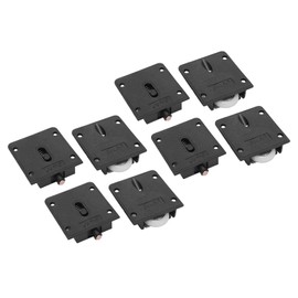 4 Pairs Furniture Roller Wheels Nylon Single Wheel Closet Cabinet Wardrobe Sliding Door Pulley