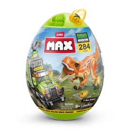 Max Build More 277 Pc Dino Escape Series 1 Brick Set for Kids 3+ Create Dino Vehicles and More UNbox, Discover, Build