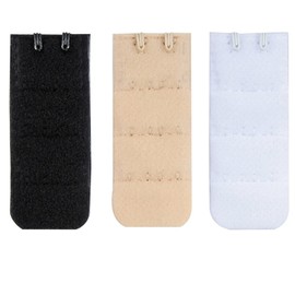 Closecret Women's Nylon Bra Extender Multi-size Brassiere Strap Extension (2 Hooks 3/8 Inch Spacing)