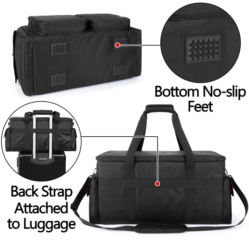 Trunab DJ Cable File Bag with Detachable Padded Bottom and