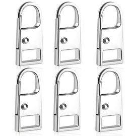 Deoward Zip Zipper, Pack of 6 Metal Replacement Zip Repair Tags for Suitcases, Luggage, Backpacks, Jackets, Purses, Handbags, Jeans (Small Size)