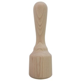 ELETTRO CENTER Art. 152 Mortar with Flat Base, Wood, brown