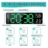 Reloj De Pared Digital Con Termómetro, Alarmas Y Calendario