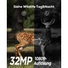 iZEEKER Wildlife Camera 32MP HD Wildlife Camera with 940nm No