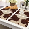 Walmsco Placemats Brown Cow Texture Decor For Dining Room Kitchen