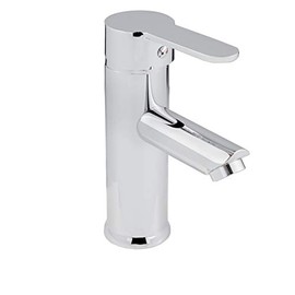 DICA 4457 Monomando para Lavabo, Llaves para Lavabo, Grifo de Baño, Llave para Lavamanos con Palanca, Acabado Cromo