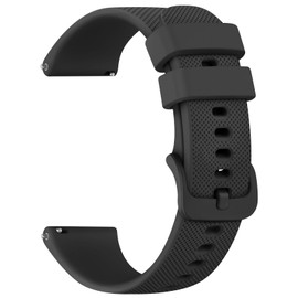 Meliya 20mm 22mm Watch Bands Quick Release Replacement Wristband, Soft Silicone Bands Breathable Sport Replacement Straps for Men Women (Black, 20mm)