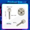 sourcing map 10 Pcs Computer Case Thumb Screws, M3x16 Thread