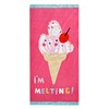 Catherine Lansfield I'm Melting Cotton 76x160cm Beach Towel Pink
