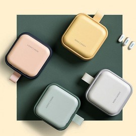 Pastel Portable 4-Compartment Daily Pill Box Pastel 4-Compartment Pill Case (Random Color) 2ea
