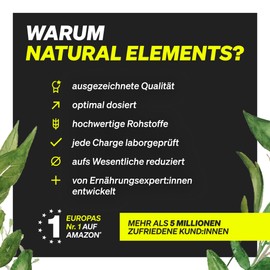 natural elements SoProtein Whey Protein Powder - Strawberry Flavour - 600 g - 23 g Protein per Serving - Ideal for Muscle Building, Perfect Solubility - Produced in Germany & Laboratory Tested