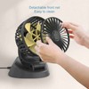 Electric Car Fan 360° Rotatable DoubleHead 5 Blades 2 Speeds