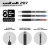 Black Retractable Gel Pens 12 Pack with Bold Points, Uni-Ball