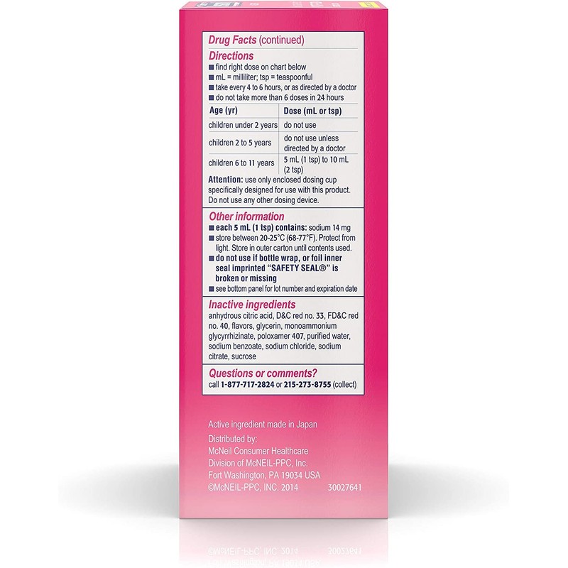 Benadryl Childrens allegry Liquid 2X 8 oz