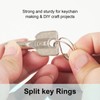 100PCS Split Key Rings Bulk for Keychain and Crafts Keychain