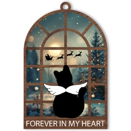 BlinkWishes Pet Memorial Christmas Ornament for Cats, Cat Memorial Gifts for Loss of Cat, Cat Memorial Ornament, Pet Loss Sympathy Gift, Ornament Keepsake for Christmas Tree