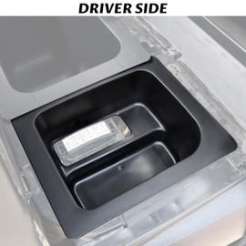 SAUTVS Left & Right Under Seat Storage Box for Ranger 570 500 15-21, Underseat Storage Bin Set Organizer Tray for Polaris Ranger 500 570 Mid Size 50" Wide 2015-2021 Accessories (2PCS, Left & Right)