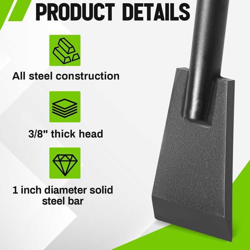Leriton Tamping and Digging Bar Steel Bars Post Hole Digger