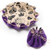 Rolling Purple Drawstring Bag with Purple Drawstring Bag DND Felt