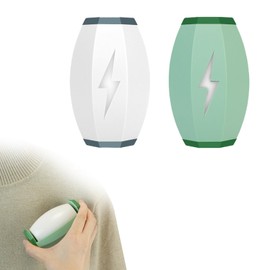 Fusselrolle Wiederverwendbar 2 Stück Wiederverwendbare Fusselrolle,Reusable Lint Roller Tragbar Waschbarer Haarentferner Geeignet für Tierhaare Kleidung Sofa(Hellgrün,Weißgrau)