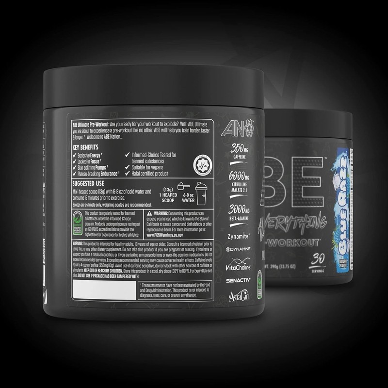All Black Everything Pre-Workout Powder | Preworkout Energy Drink Mix