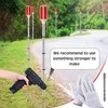 Rossesay 4 Pack 44'' Solar Powered Driveway Markers Reflective Landscape