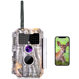 BLAZEVIDEO Wildlife Camera WiFi 24MP 1296P,Trail Camera With Night Vision Motion Activated, No Glow 940nm IR LEDs，IP66 Waterproof Garden Camera Trap for Wildlife Monitoring & Home Security
