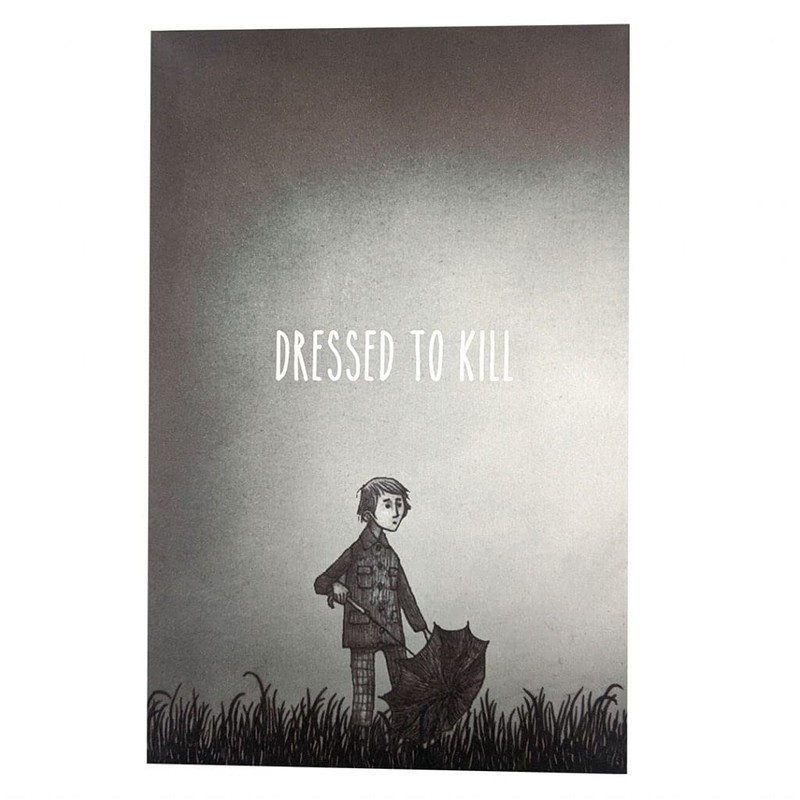 John Kenn Mortensen Dressed To Kill Pop Up Greeting Card
