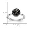 Auriga Fine Jewelry Sterling Silver Stackable Expressions Marcasite Ring Size