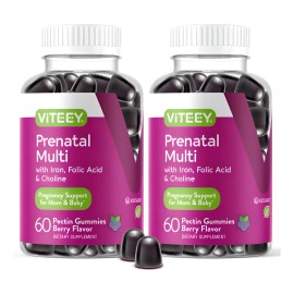 Viteey Multivitaminas Prenatales 120 Gominolas Hierro Ácido Fólico