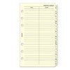 Filofax Personal Cotton Cream A-Z Slimline Index Name/Telephone Numbers