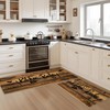 Tritard 100% Non Slip 3 Piece Kitchen Rugs Set with