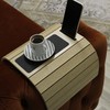 Functional Wooden Sofa Tray | Adjustable Couch Arm Table, Snack