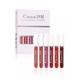 Cmaadu Matt Lip Gloss Set 6pcs Long Lasting Liquid Lipstick Kit