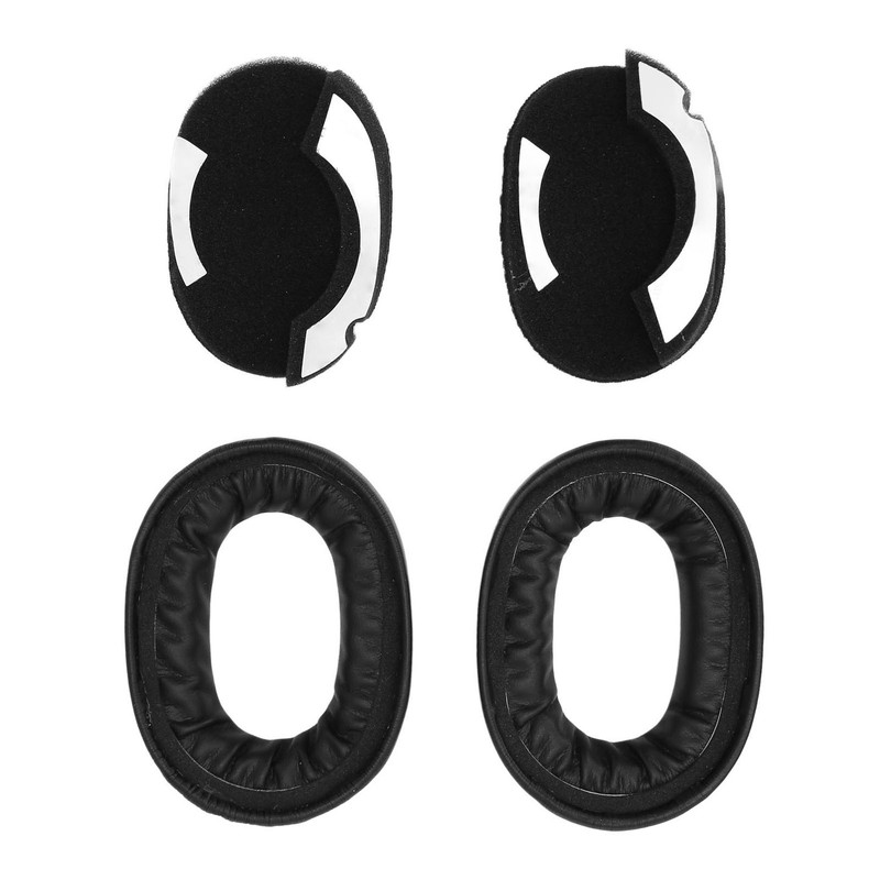 Ear Cushions Replacement Protein Leather Memory Foam Sponge Noise Isolation