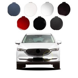 Goholy Car Front Bumper Tow Hook Cover Compatible with Mazda CX-5 CX5 2017 2018 2019 2020 2021 Trailer Cover Cap KB8A50A11 KB8A50A11BBB Towing Eye Cap Gray