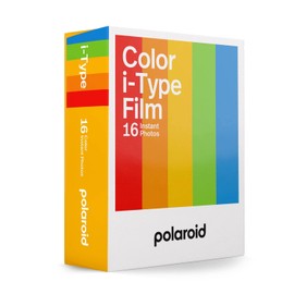 Polaroid Color Instant Film for i-Type - Double Pack (16 Sheets) + Black Album for Polaroid Film
