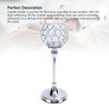Crystal Candle Holder Ornament Tall Elegant Crystal Silver Candlestick for