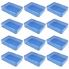 LJY 12 Pieces Rectangular Empty Plastic Storage Containers with Lids