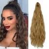 OMGREAT 18 Inch Curly Ponytail Extensions Claw Clip in Ponytail